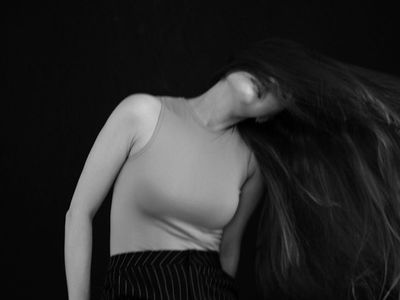 Dynamic silhouette of a body in motion